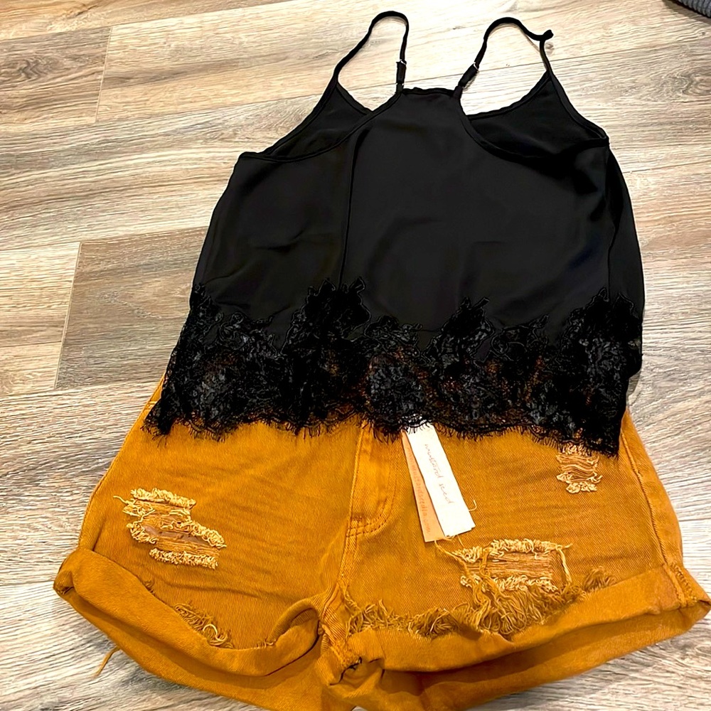 Two piece outfit. MUSTARD SEED, STORIA